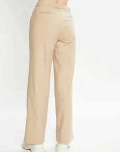 Femme Scotch & Soda Pantalons^Pantalon Regular Fit en Laine mélangée Edie Text beige