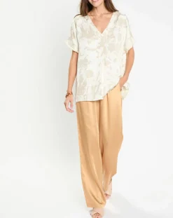 Pantalon satiné Soon désert-Lauren Vidal