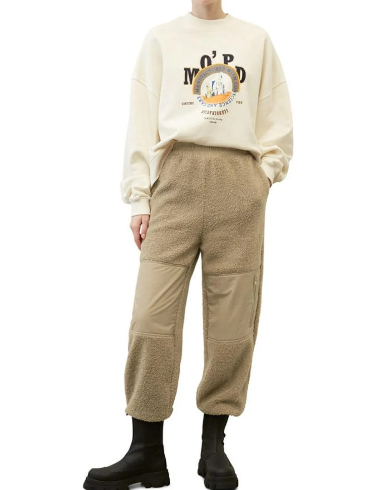 Pantalon Sherpa beige-Marc O'Polo New