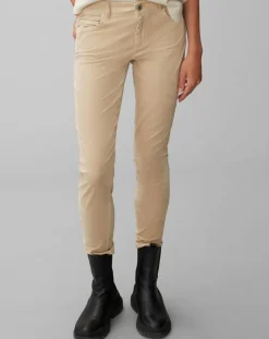 Pantalon slim Albi effet Velours beige-Marc O'Polo Clearance