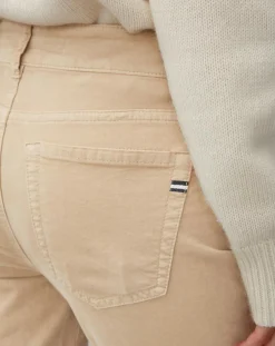 Pantalon slim Albi effet Velours beige-Marc O'Polo Clearance