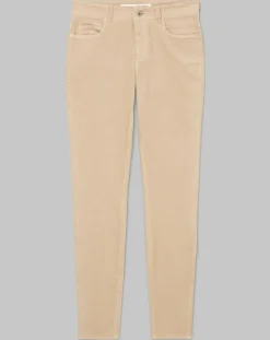 Pantalon slim Albi effet Velours beige-Marc O'Polo Clearance