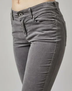 Femme Marc O'Polo Pantalons^Pantalon slim Albi effet Velours gris clair