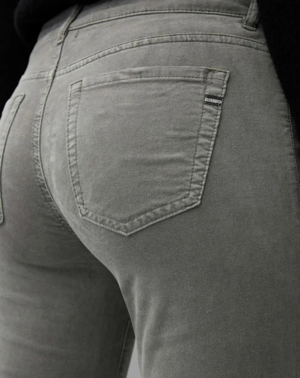 Femme Marc O'Polo Pantalons^Pantalon slim Albi effet Velours gris clair