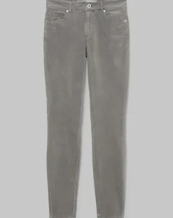 Femme Marc O'Polo Pantalons^Pantalon slim Albi effet Velours gris clair