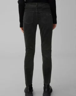 Femme Marc O'Polo Pantalons^Pantalon slim Albi effet Velours noir