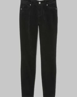 Femme Marc O'Polo Pantalons^Pantalon slim Albi effet Velours noir