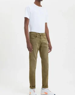 Pantalon Slim bull denim kaki-Replay Hot