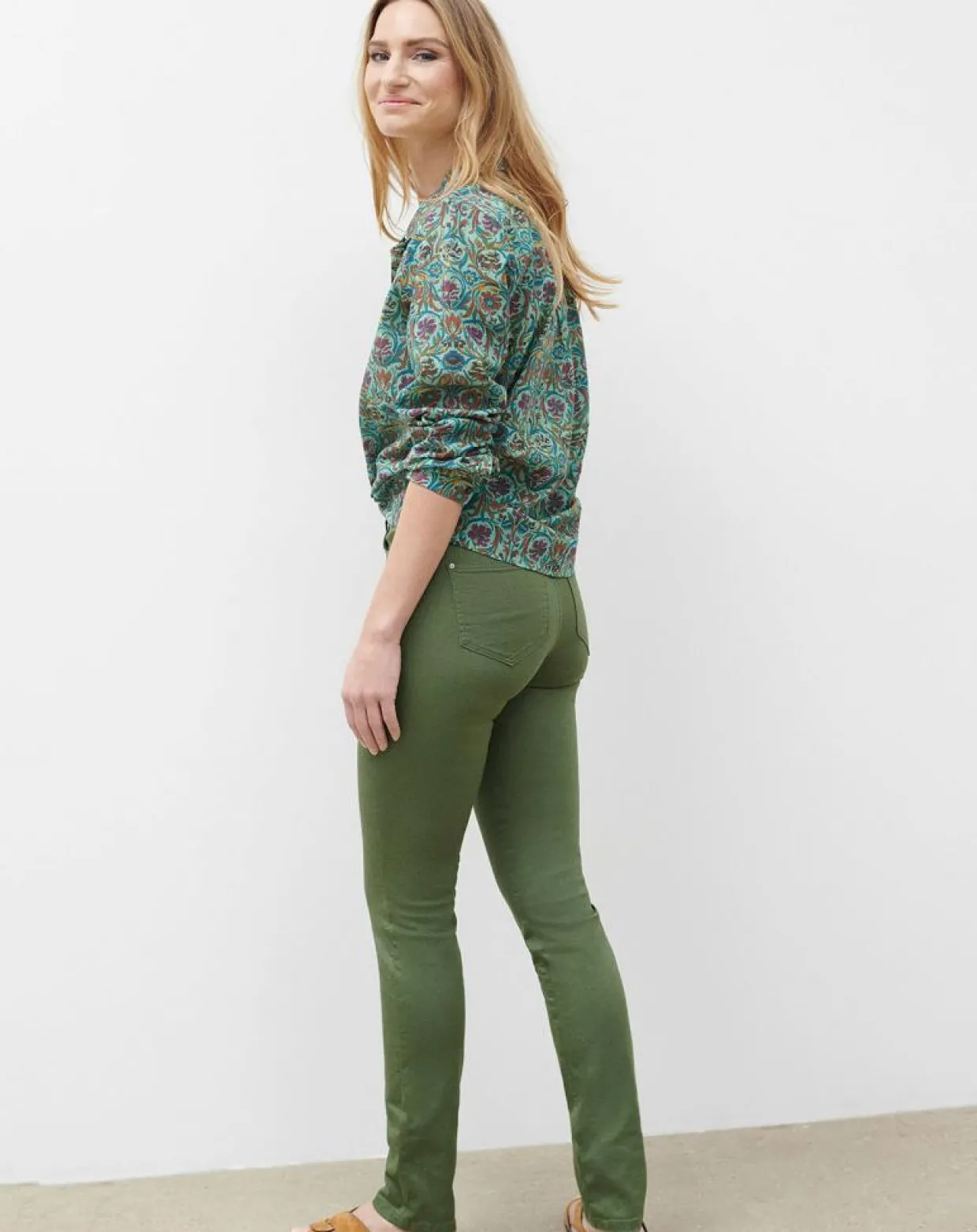 Pantalon slim Craig B kaki-Caroll Best