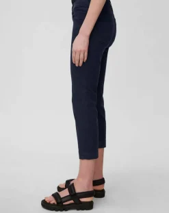 Pantalon slim crop Lulea bleu marine-Marc O'Polo Outlet