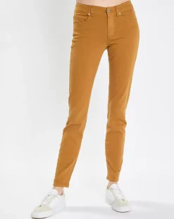 Pantalon Slim en Coton bio mélangé Mavas marron clair-Marc O'Polo
