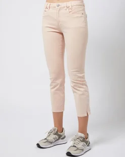 Pantalon Slim en Coton stretch doux beige/pêche-Esprit New