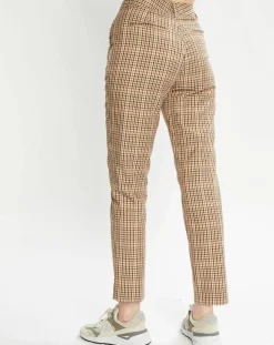 Femme Scotch & Soda Pantalons^Pantalon Slim Fit à carreaux beige/marron