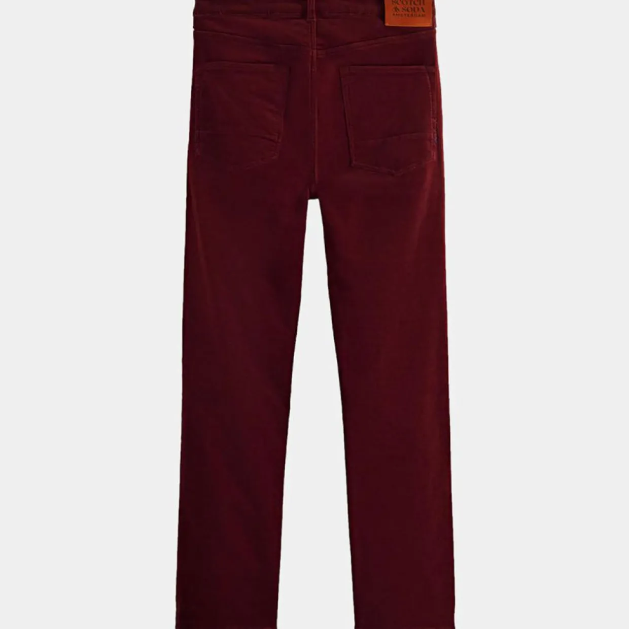 Pantalon Slim Fit en Coton Bio mélangé Velours Milleraies Ralston Corduroy bordeaux-Scotch & Soda Hot