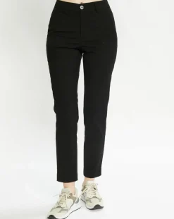Femme Scotch & Soda Pantalons^Pantalon Slim Fit fluide noir