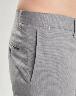 Pantalon Slim Fit imprimé micro Pied de Poule gris-Hackett London Online