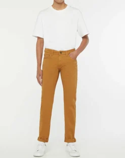 Pantalon slim Kuflex Flex camel-Galeries Lafayette Clearance