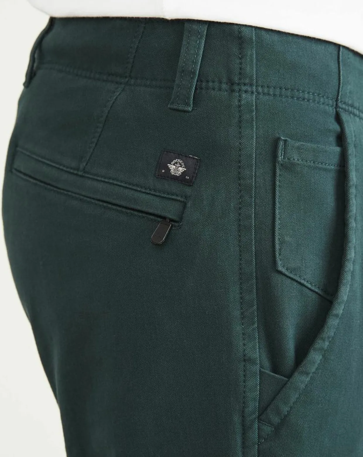 Pantalon Smart 360 Flex Alpha Skinn vert foncé-Dockers Best