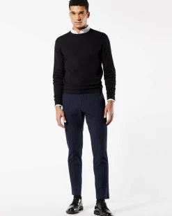 Pantalon Smart 360 Flex Trouser Slim Fit à rayures bleu foncé-Dockers Online