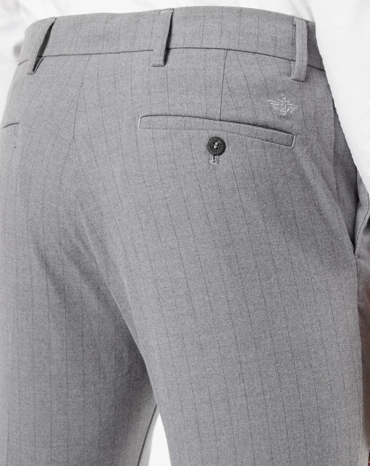 Pantalon Smart 360 Flex Trouser Slim Fit à rayures gris-Dockers Best