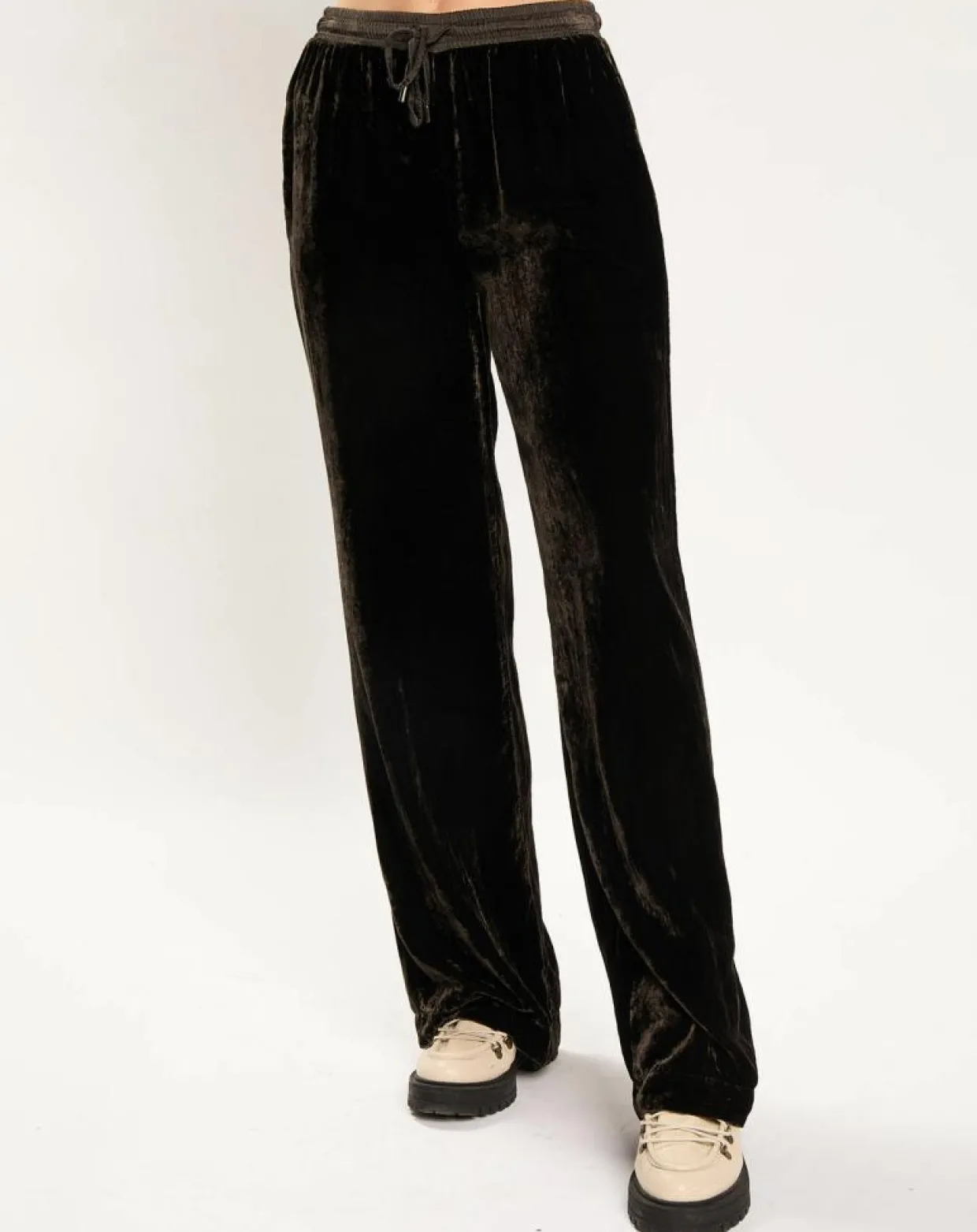 Pantalon Solo café-Lauren Vidal Clearance