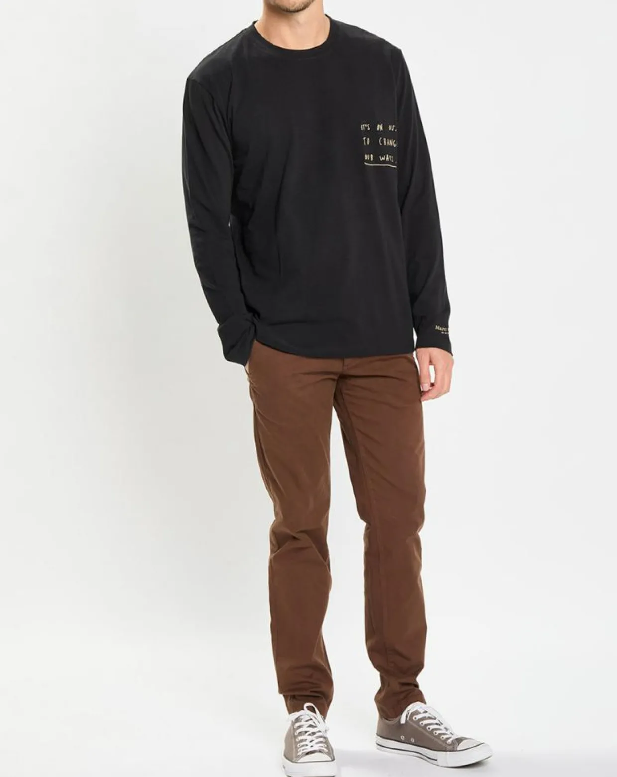 Pantalon Stig tapered marron-Marc O'Polo New