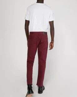 Pantalon stretch droit 5 poches bordeaux-Marc O'Polo Online