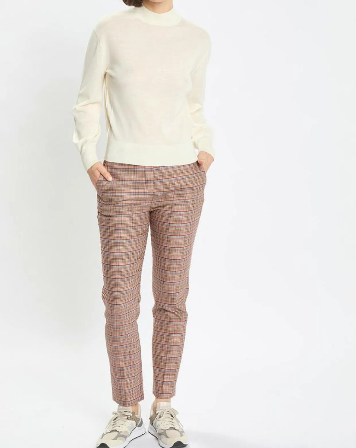 Pantalon Torup tartan marron-Marc O'Polo New
