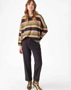 Femme Indies Pantalons^Pantalon Victoire choco/beige