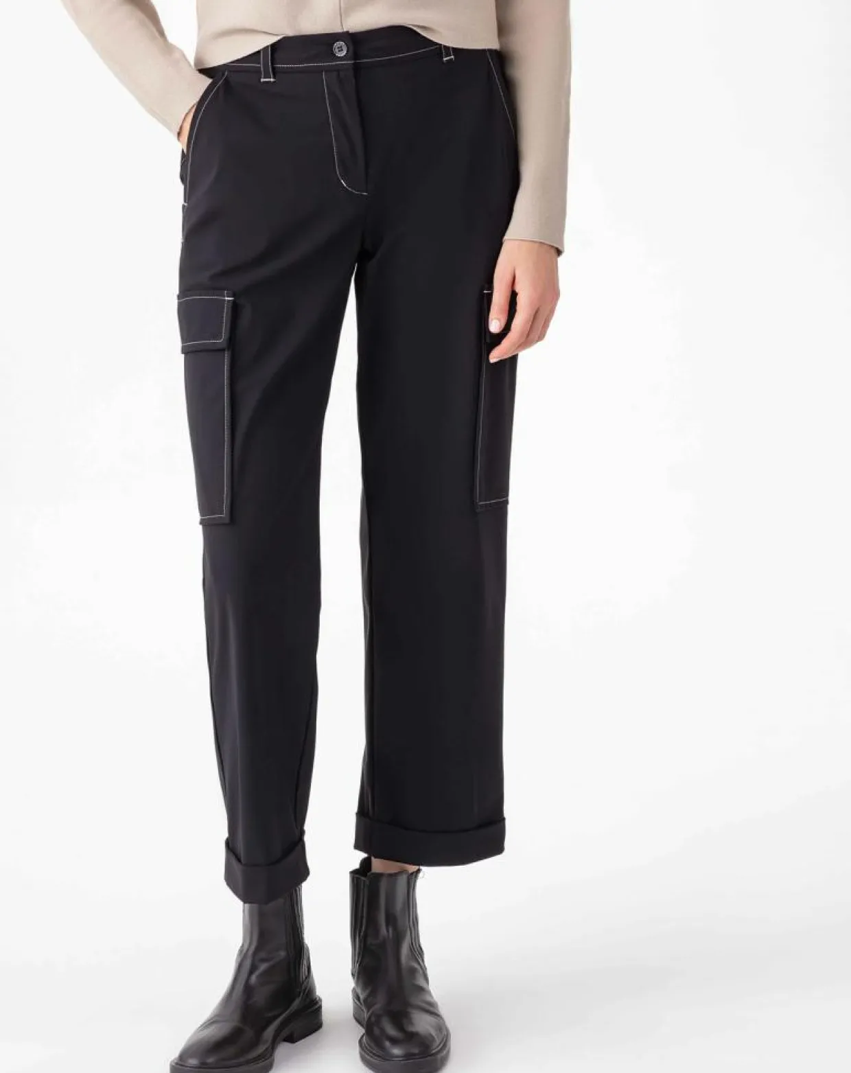 Pantalon Victoire noir/beige-Indies Clearance