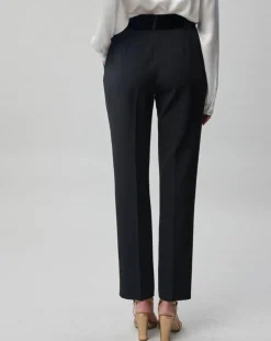 Pantalon Vogue taille velours noir-Lauren Vidal