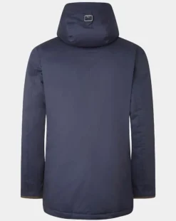 Homme Hackett London Manteaux^Parka à capuche Canvas bleu marine
