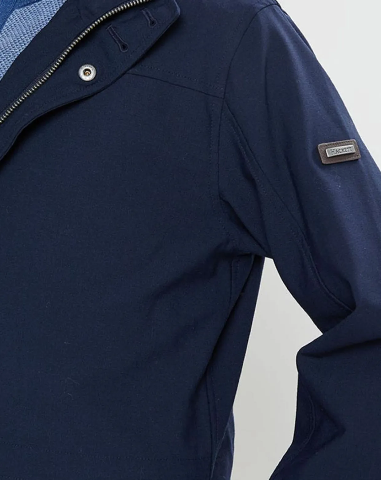 Homme Hackett London Manteaux^Parka à capuche Nylon Travel bleu marine