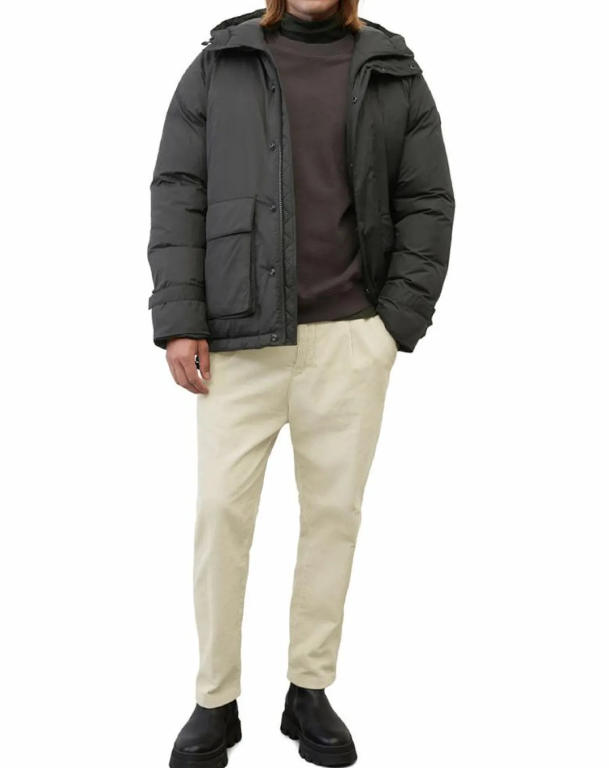 Parka à capuche Repreeve noire-Marc O'Polo Hot