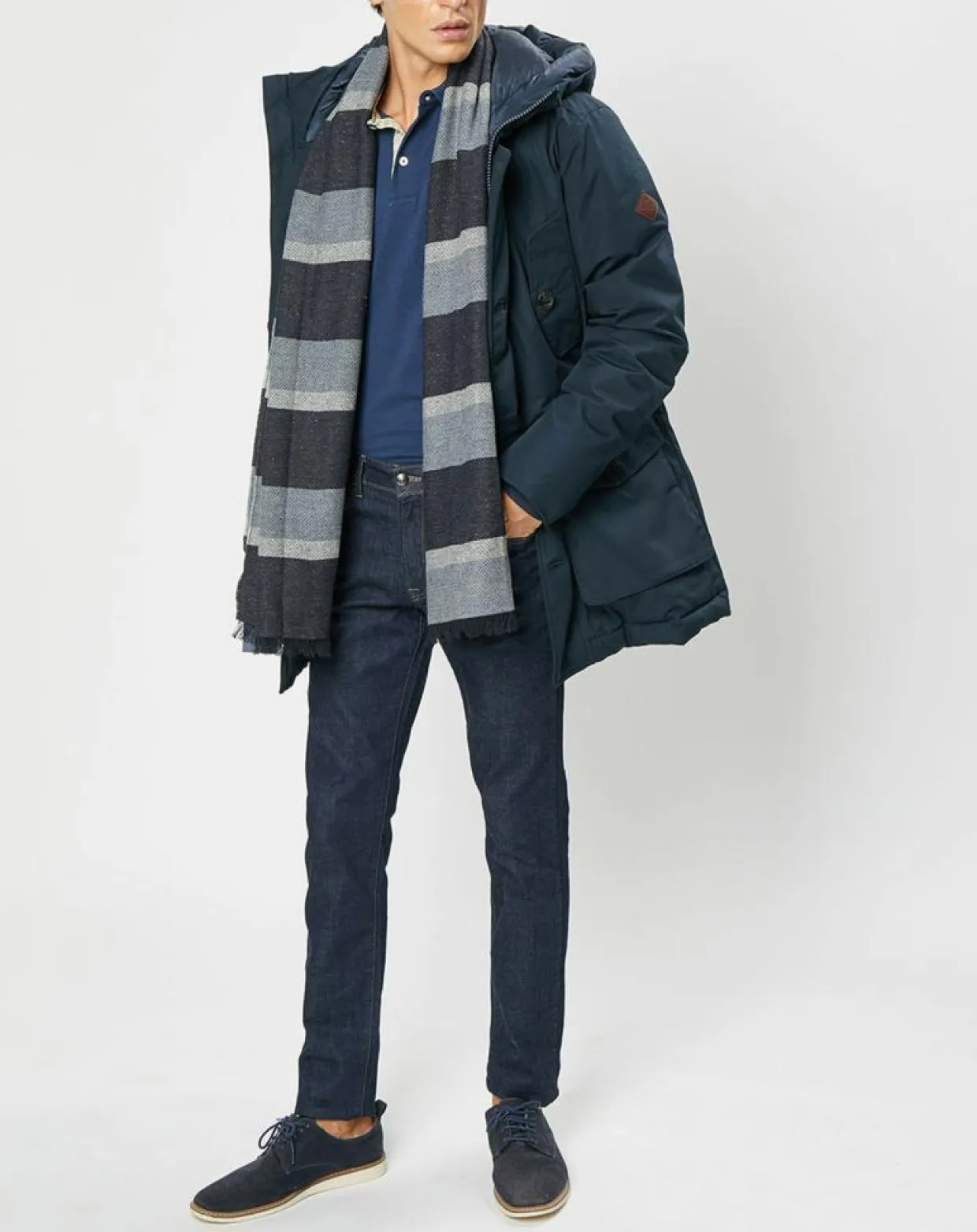 Parka Artic Sccoter bleu marine-Hackett London Clearance