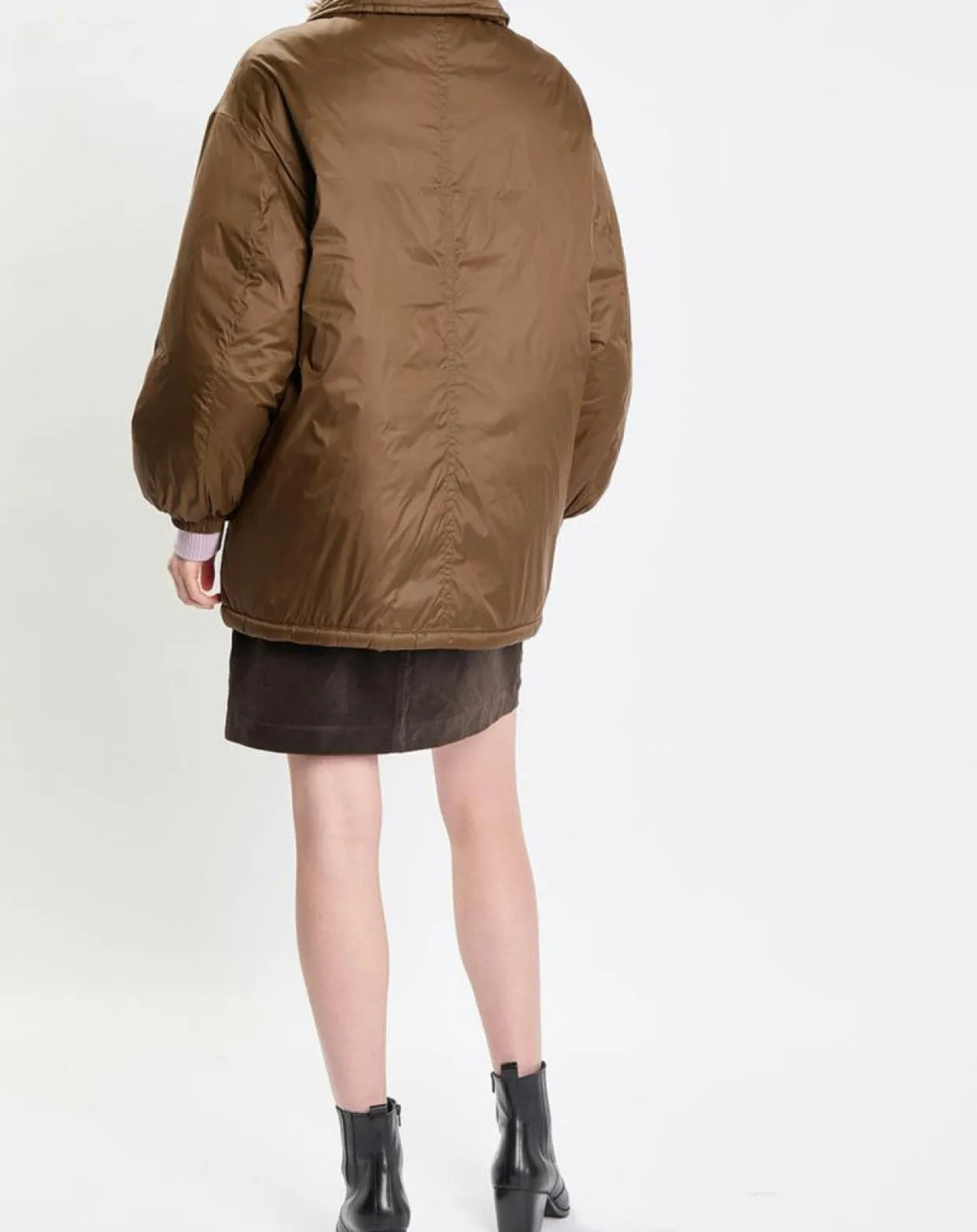 Parka boutons nylon marron-Marc O'Polo Sale