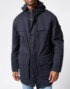 Parka Byron bleu foncé-Pepe Jeans Outlet