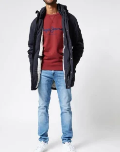 Parka Byron bleu foncé-Pepe Jeans Outlet