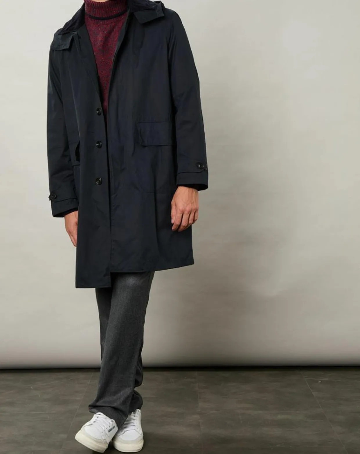 Homme Hartford Manteaux^Parka Clarence bleu noir