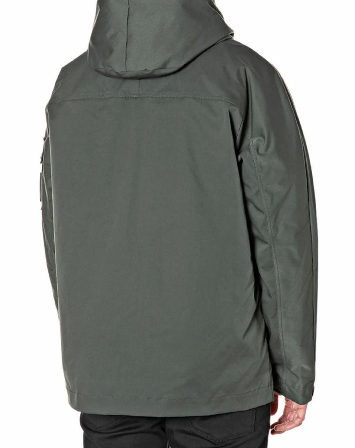 Homme Replay Manteaux^Parka courte Raptor Pocket verte