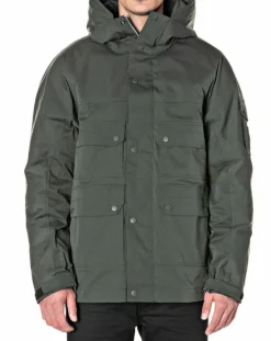 Homme Replay Manteaux^Parka courte Raptor Pocket verte