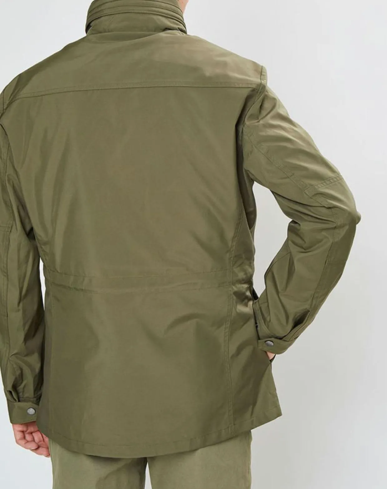 Homme Hackett London Manteaux^Parka en Nylon kaki