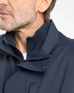 Parka imperméable Technique Vélo bleu marine-Hackett London Sale