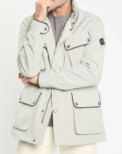 Parka imperméable vélo écrue-Hackett London Clearance