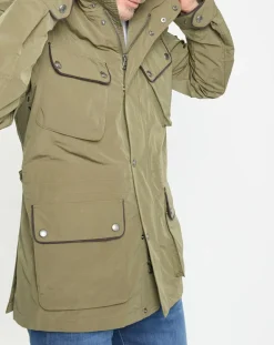 Parka imperméable vélo kaki-Hackett London New