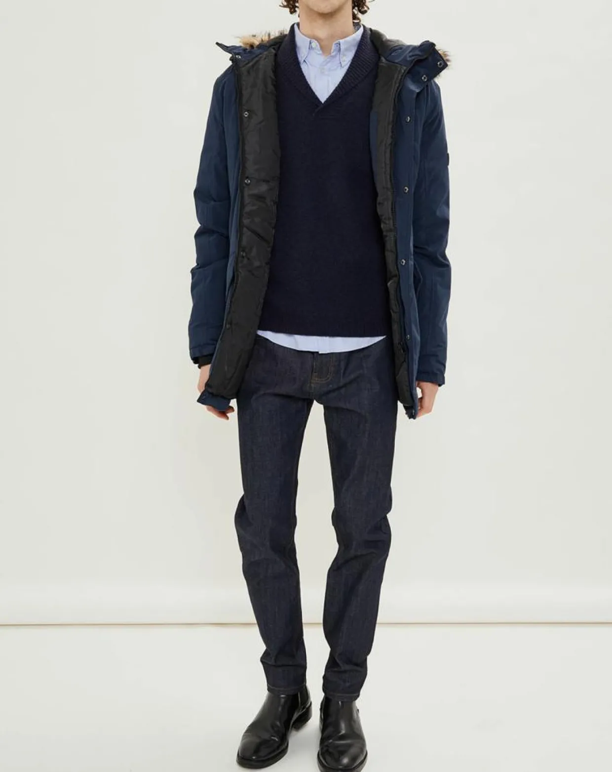 Homme Jack & Jones Manteaux^Parka Jwhgreat bleu marine