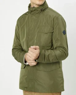 Homme Hackett London Manteaux^Parka légère à capuche kaki