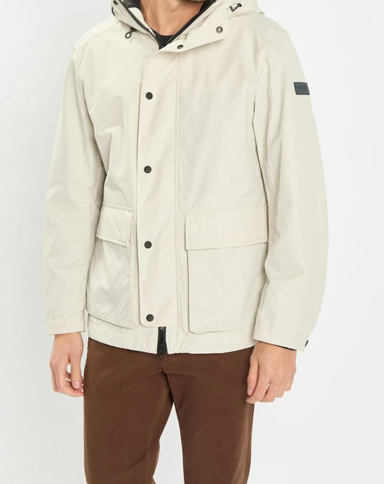 Parka Légère à Capuche Mesh écrue-Marc O'Polo Hot