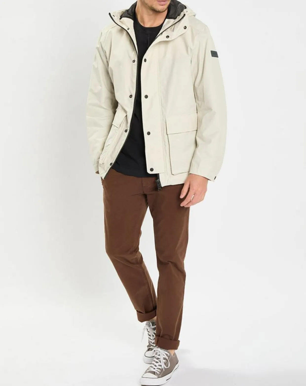Parka Légère à Capuche Mesh écrue-Marc O'Polo Hot