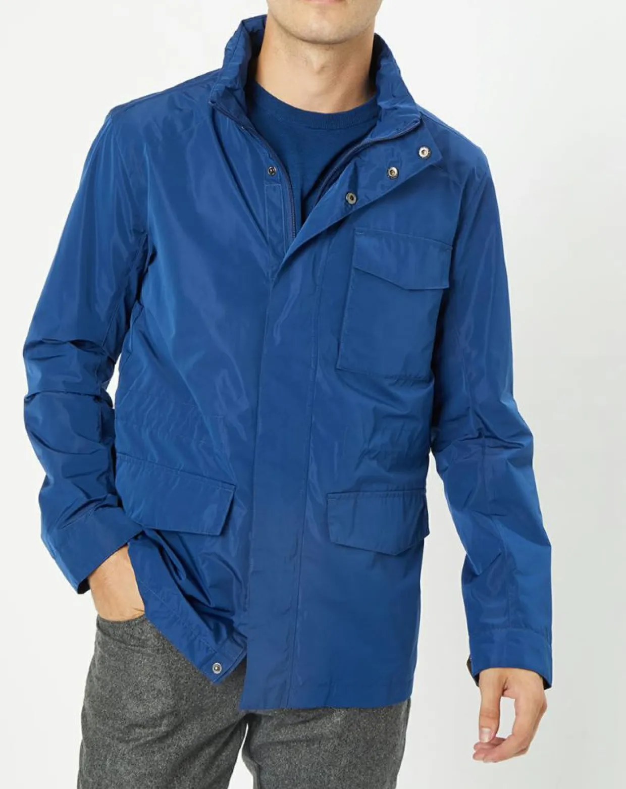 Parka légère bleue-Hackett London Clearance